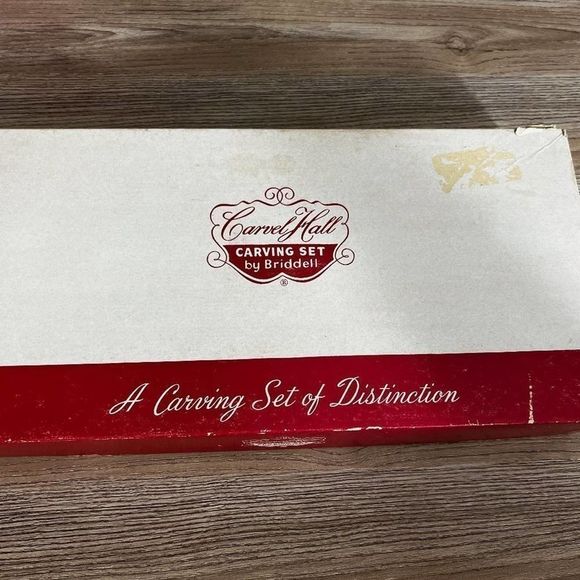 Vintage Carving set Carvel Hall by Bridell USA 3 Piece Cutlery Set - Picture 2 of 12